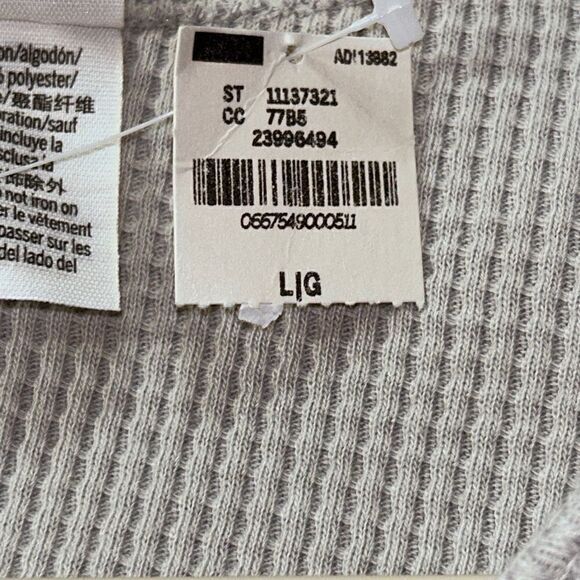 Pink Victoria’s Secret Oversized Long Sleeve Logo Thermal Shirt - Picture 11 of 11